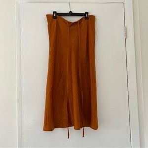 NWT Urban Outfitters Satin Strappy Midi Skirt